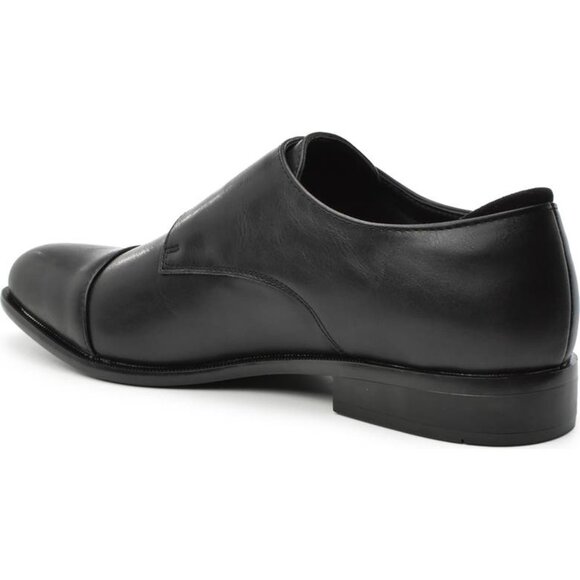 Bashwood Handmade Black Double Monk Leather Classy Shoes For Men - Picture 4 of 4